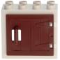 Preview: LEGO Duplo - Building Window 61649/87653 White Reddish Brown