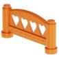 Preview: LEGO Fabuland Parts - Fence 1 x 6 x 2 2040 Fabuland Orange