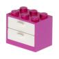 Preview: LEGO Parts - Container, Cupboard 2 x 3 x 2 4532a/4536 Magenta/White