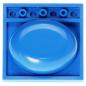 Preview: LEGO Parts - Container, Sink 6195 Blue
