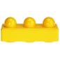 Preview: LEGO Primo - Brick 1 x 3 31002 Yellow