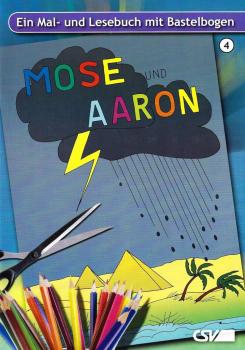 Ein Mal- und Lesebuch mit Bastelbogen - Mose und Aaron