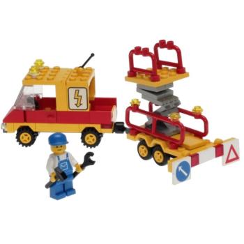 LEGO Legoland 6671 - Chariot de réparation avec élévateur à ciseaux