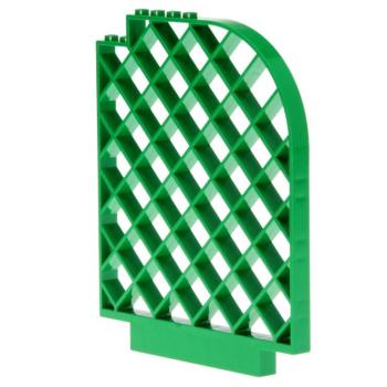LEGO Belville Parts - Wall, Lattice Curved 6166 Green