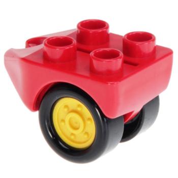 LEGO Duplo - Aircraft Wheel 6347c01 Red