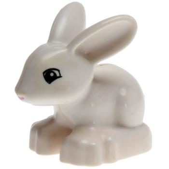 LEGO Duplo - Animal Bunny / Rabbit dupbunnyc01pb01 White