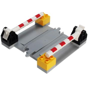 LEGO Duplo - Train Track Level Crossing Light Bluish Gray