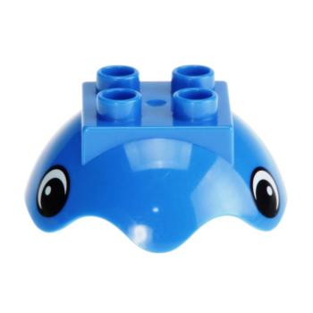 LEGO Duplo - Ball Tube Cover Ring Top 40711pb01 Blue