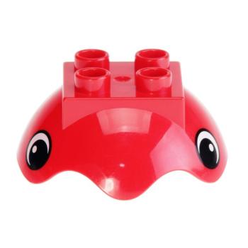 LEGO Duplo - Ball Tube Cover Ring Top 40711pb01 Red