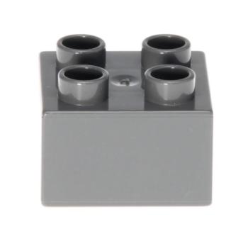 LEGO Duplo - Brick 2 x 2 3437 Dark Bluish Gray