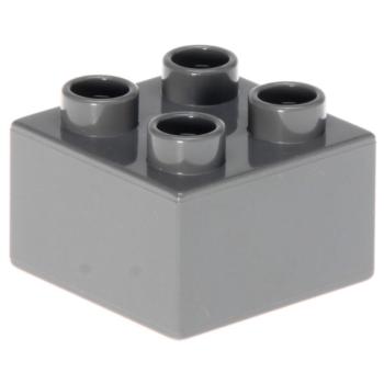 LEGO Duplo - Brick 2 x 2 3437 Dark Bluish Gray