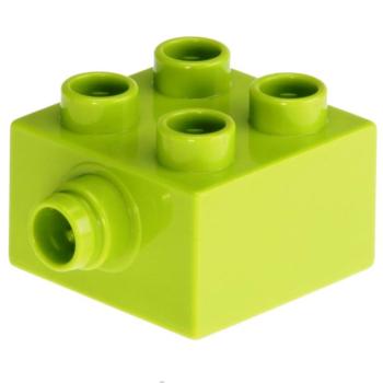 LEGO Duplo - Brick 2 x 2 with Pin 22881 Lime