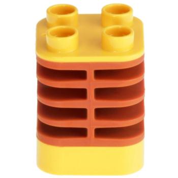 LEGO Duplo - Brick 2 x 2 x 2 Ribbed Flexible 35110pb01