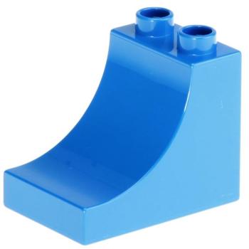 LEGO Duplo - Brick 2 x 3 x 2 with Curve 2301 Blue