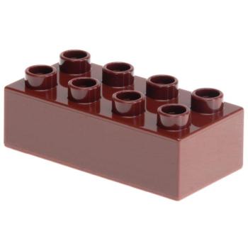 LEGO Duplo - Brick 2 x 4 3011 Reddish Brown