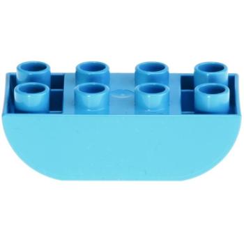 LEGO Duplo - Brick 2 x 4 Curved Bottom 98224 Dark Azure