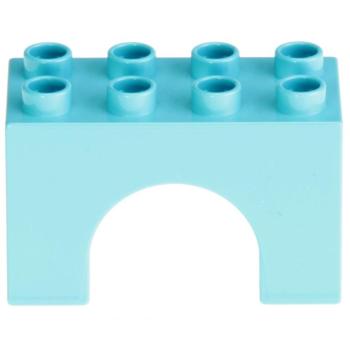 LEGO Duplo - Brick 2 x 4 x 2 Arch 11198 Medium Azure