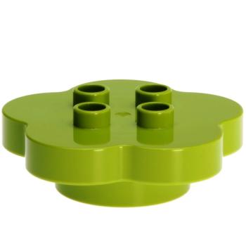 LEGO Duplo - Brick Round 4 x 4 Flat Top 15515 Lime