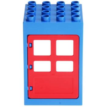 LEGO Duplo - Building Door 6360/2205 Blue/Red