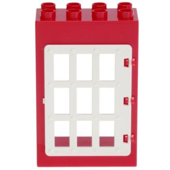 LEGO Duplo - Building Door 92094/31171 Red/White