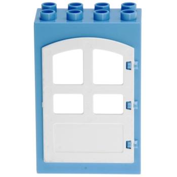 LEGO Duplo - Building Door 92094/31023 Medium Blue/White
