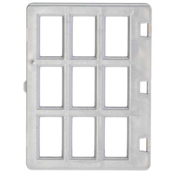 LEGO Duplo - Building Door / Window Pane 1 x 4 x 4 31171 Pearl Light Gray