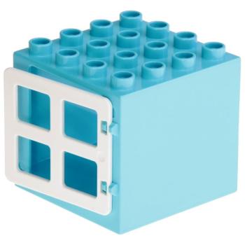 LEGO Duplo - Building Window 18857 / 90265 Medium Azure White