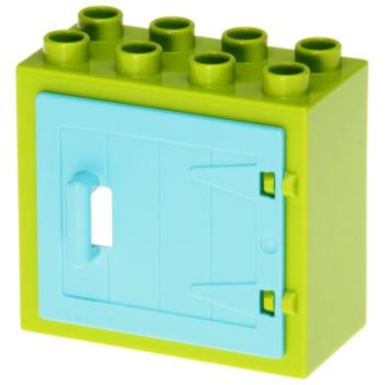 LEGO Duplo - Building Window 61649/87653 Lime Medium Azure