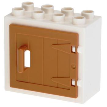 LEGO Duplo - Building Window 61649/87653 White Medium Nougat