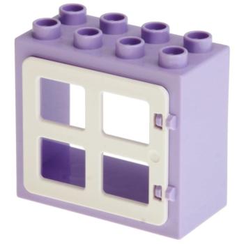 LEGO Duplo - Building Window 61649/90265 Lavender White