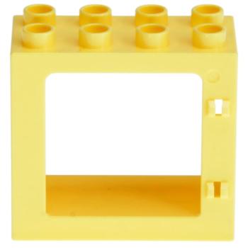 LEGO Duplo - Building Window Frame 61649 Bright Light Yellow