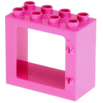LEGO Duplo - Building Window Frame 61649 Dark Pink