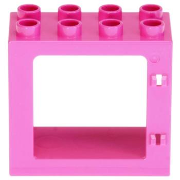 LEGO Duplo - Building Window Frame 61649 Dark Pink