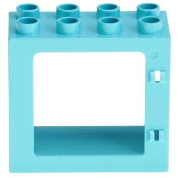 LEGO Duplo - Building Window Frame 61649 Medium Azure