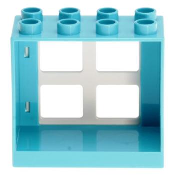 LEGO Duplo - Building Window 61649/90265 Medium Azure White