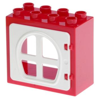 LEGO Duplo - Building Window 61649/26249 Red White