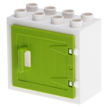 LEGO Duplo - Building Window 61649/87653 White Lime