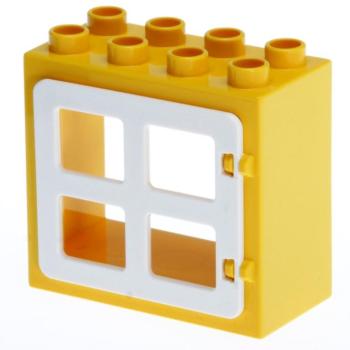LEGO Duplo - Building Window 61649/90265 Yellow White