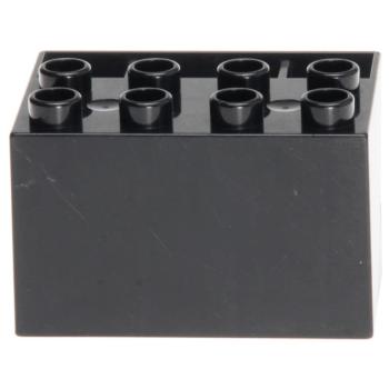 LEGO Duplo - Castle Brick 3 x 4 x 2 with Arched Parapet 51732 Black