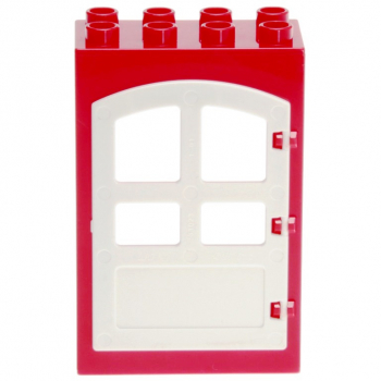 LEGO Duplo - Building Door 92094/31023 Red/White