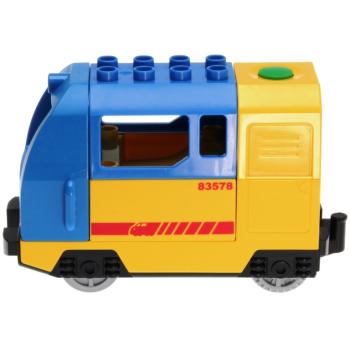 LEGO Duplo - Train Lokomotive Passagierzug gelb/blau