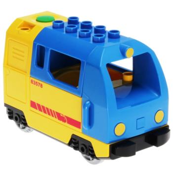 LEGO Duplo - Train Locomotive Train de voyageurs jaune/bleu
