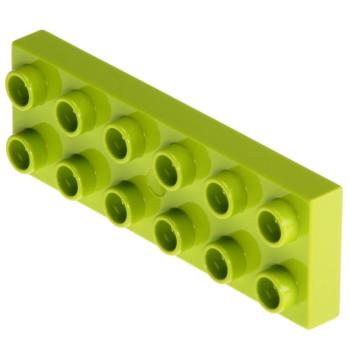 LEGO Duplo - Plate 2 x 6 98233 Lime