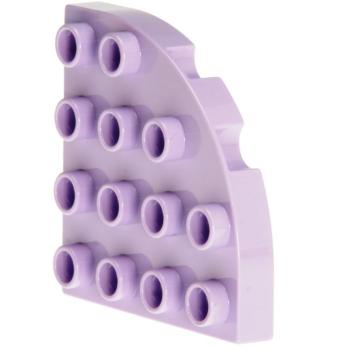 LEGO Duplo - Plate Round Corner 4 x 4 98218 Lavender