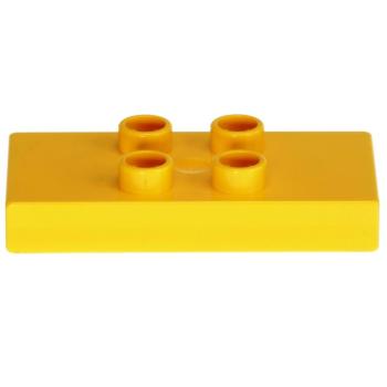LEGO Duplo - Tile, Modified 2 x 4 x 1/2 (Thick) 6413 Yellow