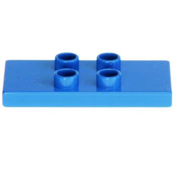 LEGO Duplo - Tile, Modified 2 x 4 x 1/3 (Thin) 4121 Blue