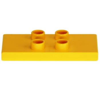 LEGO Duplo - Tile, Modified 2 x 4 x 1/3 (Thin) 4121 Yellow