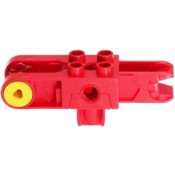 LEGO Duplo - Toolo Arm 2 x 6 with Triangular Set Screw and Clip Ends and Clip on Top Red tolarm01