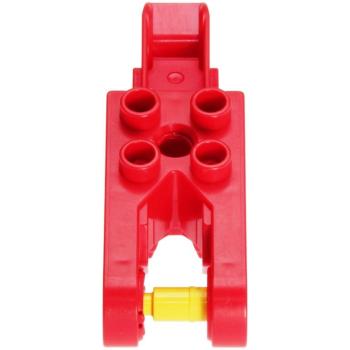 LEGO Duplo - Toolo Arm 2 x 6 with Triangular Set Screw and Clip Ends and Clip on Top Red tolarm01