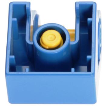 LEGO Duplo - Toolo Brick 2 x 2 with Angled Bracket 6284c01 Blue